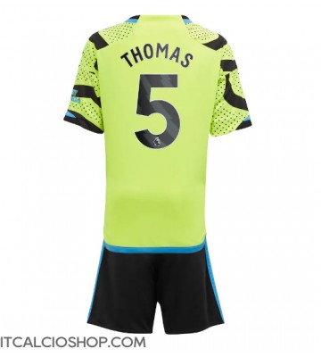 Arsenal Thomas Partey #5 Seconda Maglia Bambino 2023-24 Manica Corta (+ Pantaloni corti)